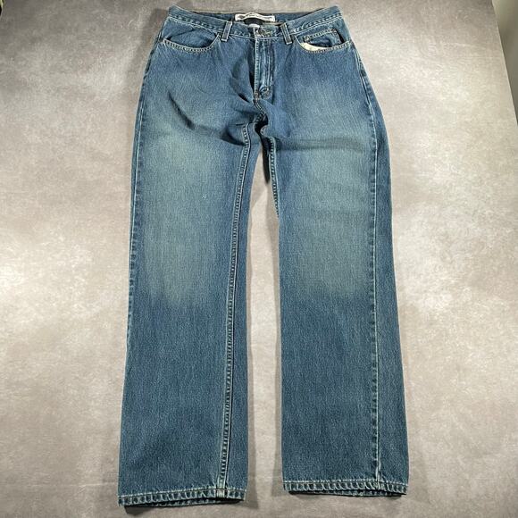 Vintage Harley Davidson Genuine Motor Biker Medium Wash Denim Blue Jeans - Picture 2 of 8